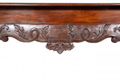 Irish Georgian Mahogany Console Table