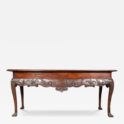 Irish Georgian Mahogany Console Table