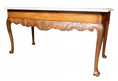 Irish Georgian Mahogany Console Table