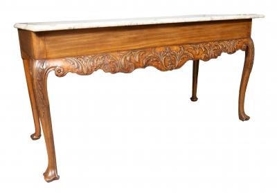 Irish Georgian Mahogany Console Table