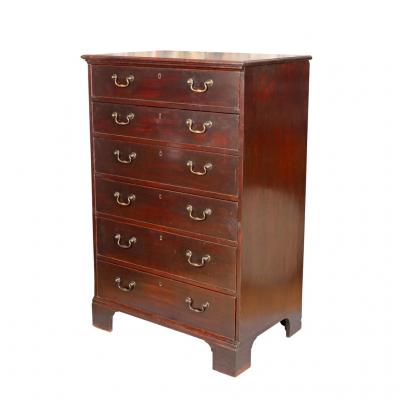 Irish Georgian Mahogany High Chest of Drawers