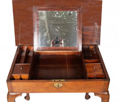 Irish Georgian Mahogany Side Table Dressing Table