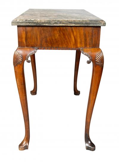 Irish Georgian Marble Top Serving Table
