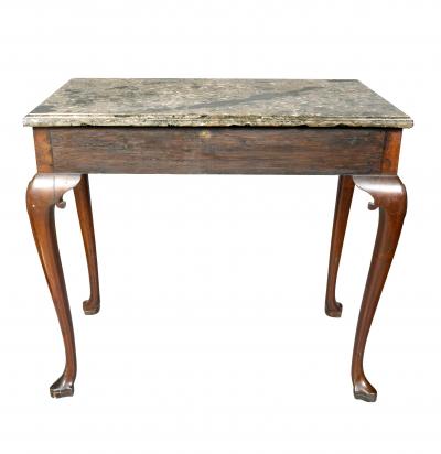 Irish Georgian Marble Top Serving Table