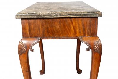 Irish Georgian Marble Top Serving Table