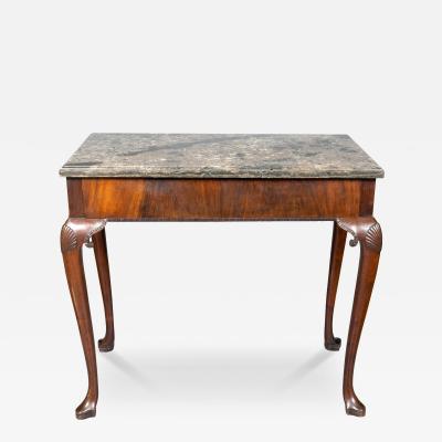 Irish Georgian Marble Top Serving Table
