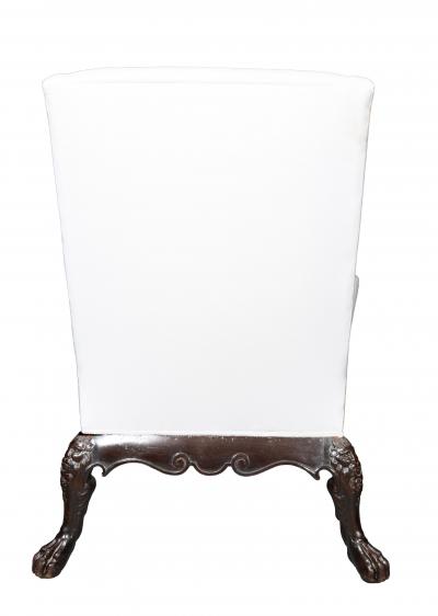 Irish Georgian Style Mahogany Wing Chair