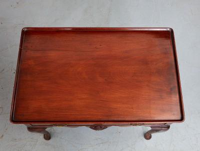 Irish Georgian Tea Table with Dished Tray Top