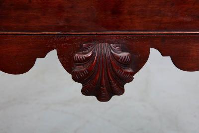 Irish Georgian Tea Table with Dished Tray Top
