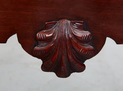 Irish Georgian Tea Table with Dished Tray Top