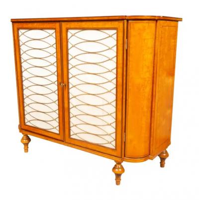 Irish Late George III Satinwood and Amaranth Side Cabinet