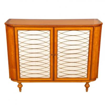Irish Late George III Satinwood and Amaranth Side Cabinet