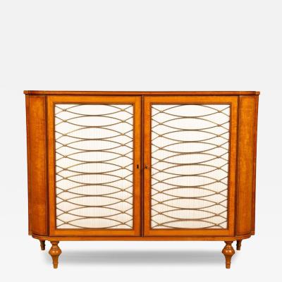 Irish Late George III Satinwood and Amaranth Side Cabinet