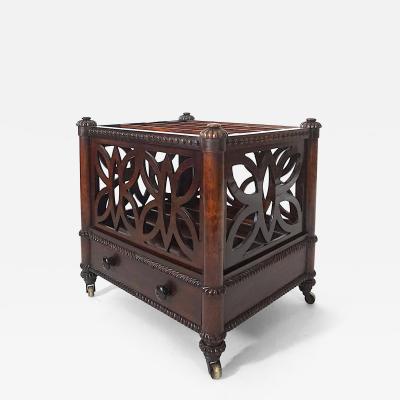 Irish Late Regency Style William IV Period Rosewood Canterbury circa 1835