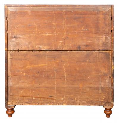 Irish Mahogany And Brass Bound Campaign Chest By Ross Co 