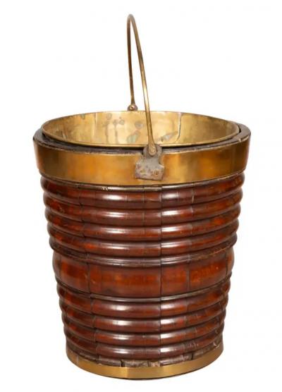 Irish Mahogany Peat Bucket