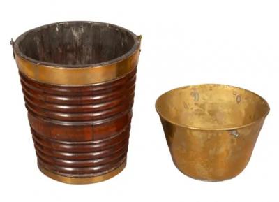 Irish Mahogany Peat Bucket