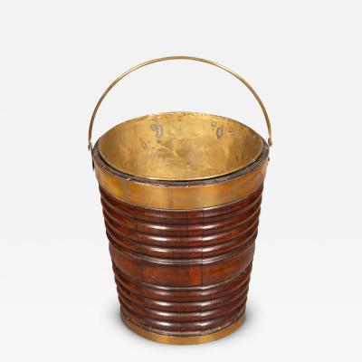 Irish Mahogany Peat Bucket