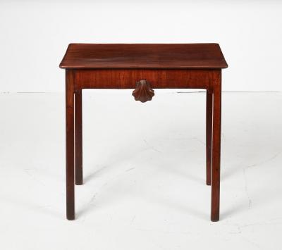 Irish Tray Top Table with Shell Carving