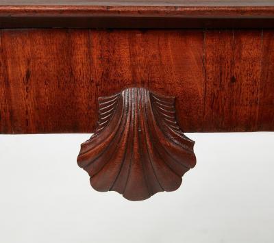Irish Tray Top Table with Shell Carving