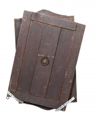 Irish Victorian Mahogany Butlers Mirror