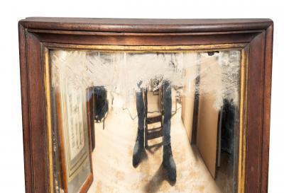 Irish Victorian Mahogany Butlers Mirror