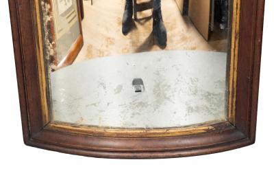 Irish Victorian Mahogany Butlers Mirror