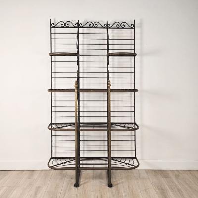 Iron Brass Bakers Rack France circa 1880