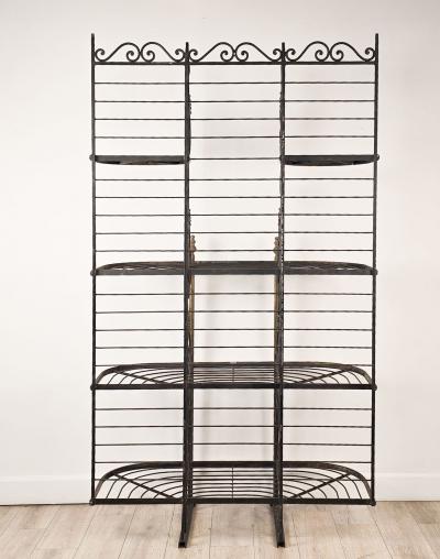 Iron Brass Bakers Rack France circa 1880