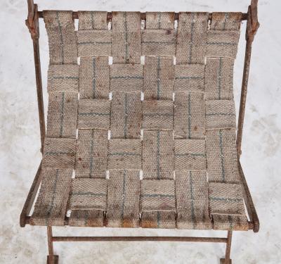 Iron Chainmesh Folding Conservatory Chair