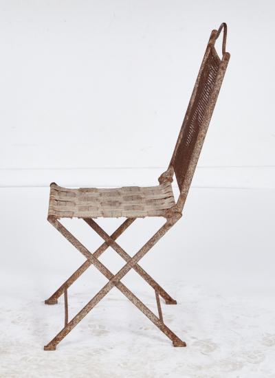 Iron Chainmesh Folding Conservatory Chair
