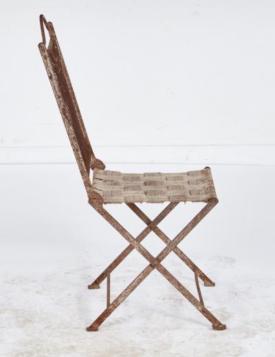 Iron Chainmesh Folding Conservatory Chair