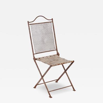 Iron Chainmesh Folding Conservatory Chair