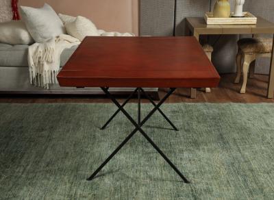 Iron Leather Wrapped Desk