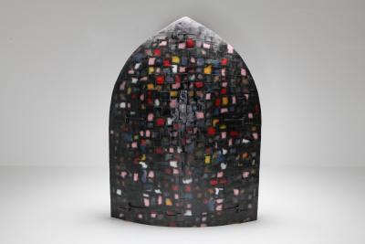 Iron Sculpture and Cabinet Madio Medievale by A Spazzapan 1970s