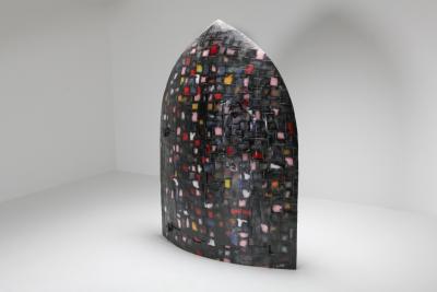 Iron Sculpture and Cabinet Madio Medievale by A Spazzapan 1970s
