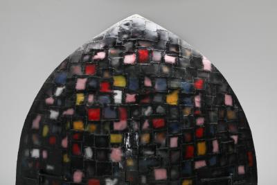 Iron Sculpture and Cabinet Madio Medievale by A Spazzapan 1970s