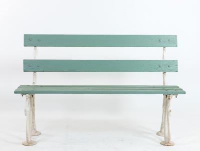 Iron Serpent and Twig Garden Bench English Mid 20th C 