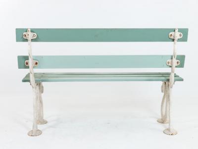 Iron Serpent and Twig Garden Bench English Mid 20th C 