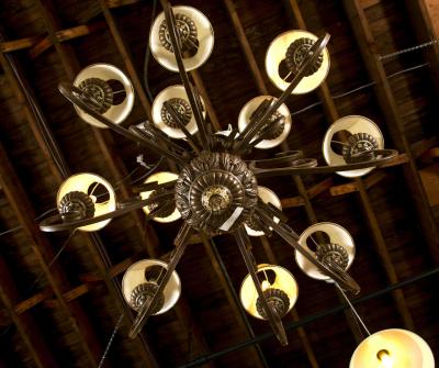 Iron Twelve Light Chandelier
