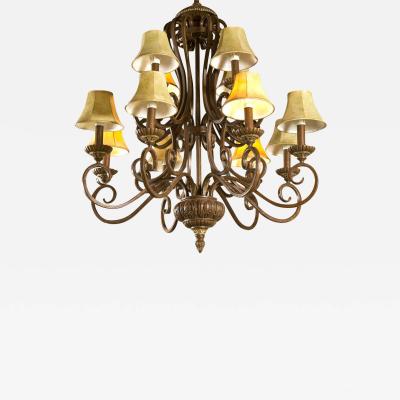 Iron Twelve Light Chandelier