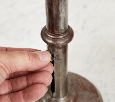 Iron Wedding Band Candlesticks