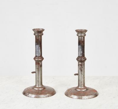 Iron Wedding Band Candlesticks