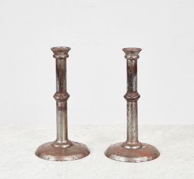 Iron Wedding Band Candlesticks