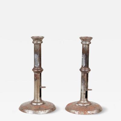 Iron Wedding Band Candlesticks