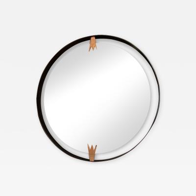 Iron and Brass Moderne Mirror