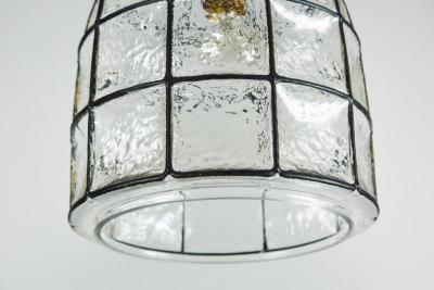 Iron and Glass Dome Pendant