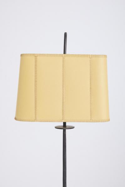 Iron and Parchment Floor Lamp