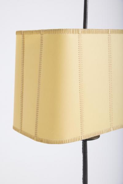 Iron and Parchment Floor Lamp