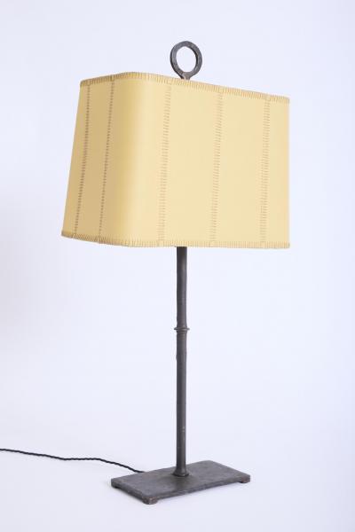 Iron and Parchment Table Lamp